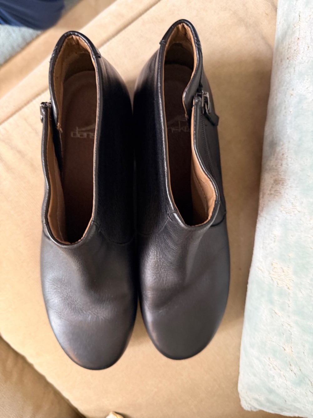 Dansko Fifi Black Leather Side-Zip Ankle Boots Booties Size 40 (US 9.5-10) - Picture 8 of 12